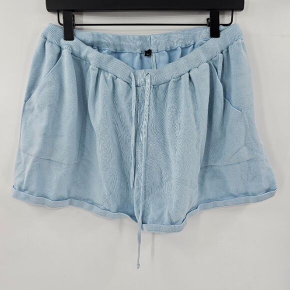 Knit blue shorts pajama comfy lounge xl - Picture 1 of 3